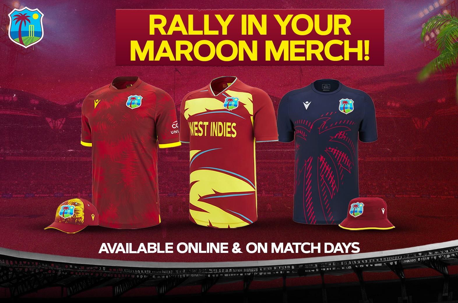 Cricket West Indies official Macron merchandise